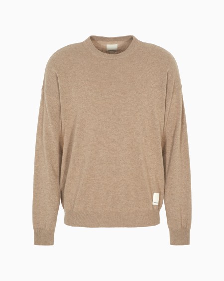 Armani Jersey de mezcla de lana en punto jersey de la ASV Capsule