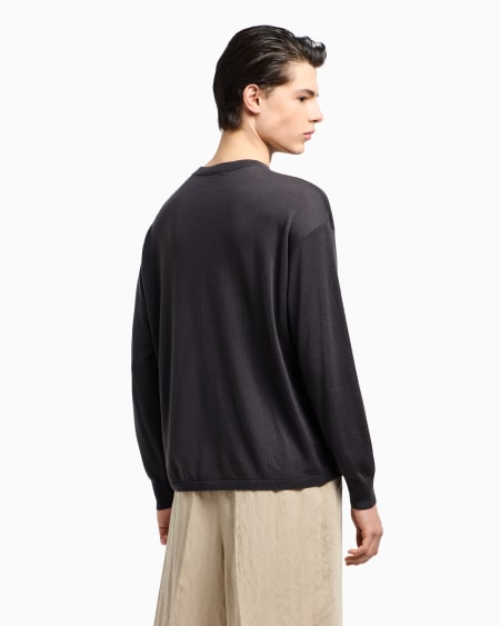 Armani Jersey De Mezcla De Lana Y Lyocell Con Estampado Floral ASV