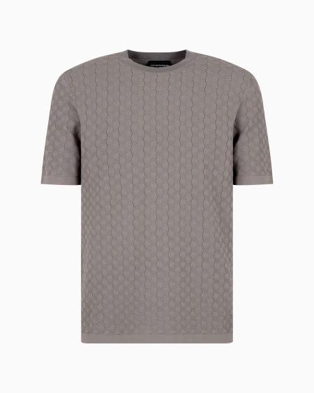 Armani Jersey de mezcla de viscosa con fantasía en relieve