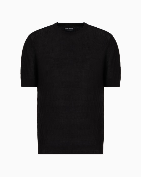 Armani Jersey de punto adamascado en mezcla de lyocell ASV