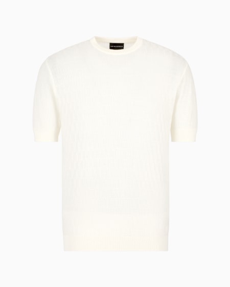 Armani Jersey de punto adamascado en mezcla de lyocell ASV