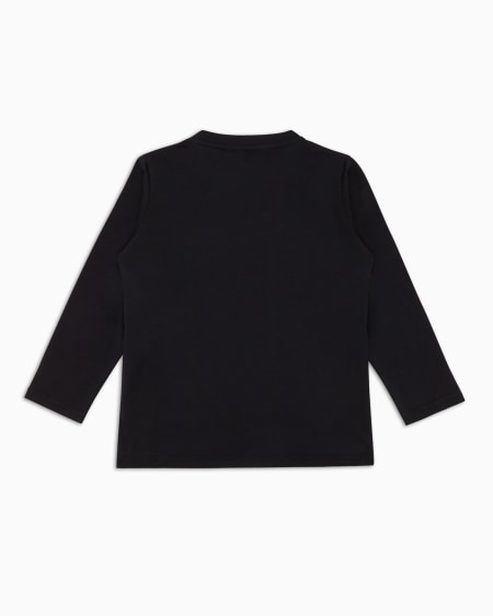 Armani Jersey De Punto De Algodón Pima Con Logotipo