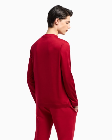 Armani Jersey De Punto De Mezcla De Lyocell Con Bordado ASV