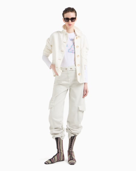 Armani Jersey De Punto Elástico Con Logotipo De Microtachuelas