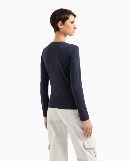 Armani Jersey De Punto Elástico Con Logotipo De Microtachuelas