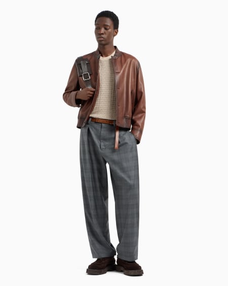 Armani Jersey En Mezcla De Lyocell Con Letras En Intarsia ASV