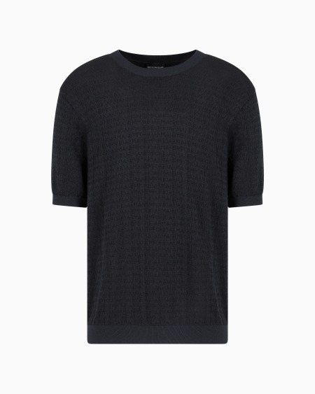 Armani Jersey En Mezcla De Lyocell Con Letras En Intarsia ASV