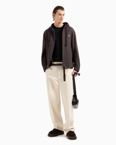 Armani Jersey En Mezcla De Lyocell Con Letras En Intarsia ASV