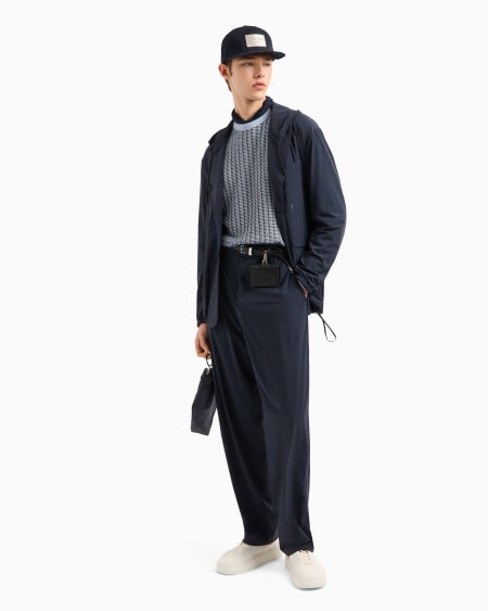 Armani Jersey En Mezcla De Lyocell Con Motivo Ondulado ASV