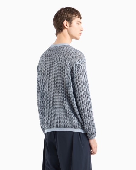 Armani Jersey En Mezcla De Lyocell Con Motivo Ondulado ASV