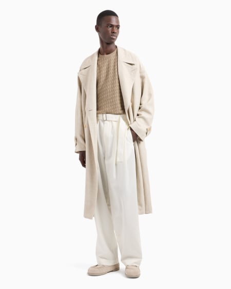 Armani Jersey En Mezcla De Viscosa Con Motivo óptico Bicolor En Tejido Jacquard Icon