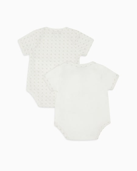 Armani Lot De 2 bodys En Jersey Avec Logo Et Aigles Optiques