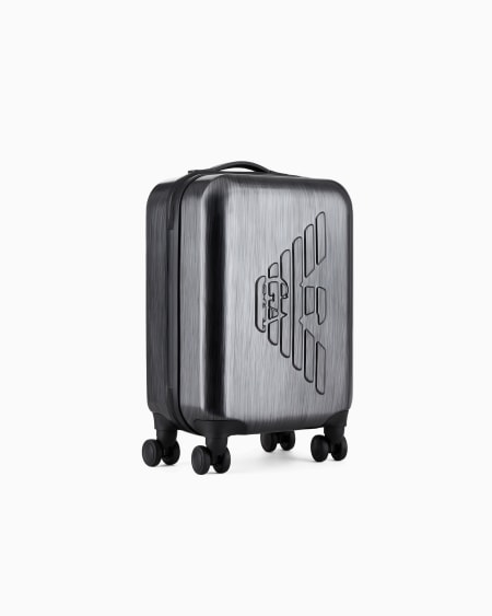 Armani Maleta De Cabina Con Ruedas En ABS Con Maxiáguila En Relieve
