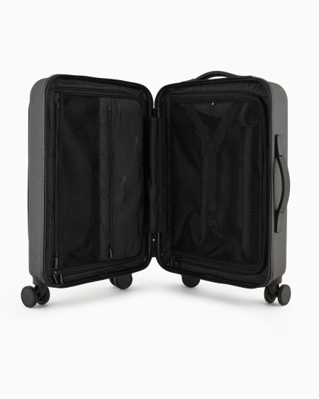 Armani Maleta De Cabina En ABS Con Detalle De Piel Saffiano Y Placa De águila