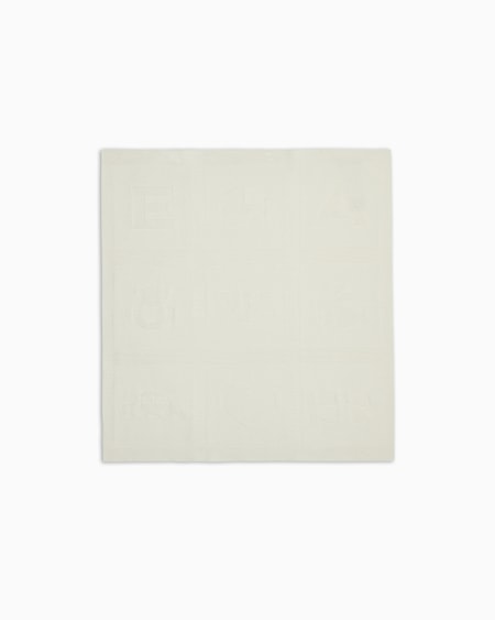 Armani Manta con logotipo en intarsia y motivo Tendresse