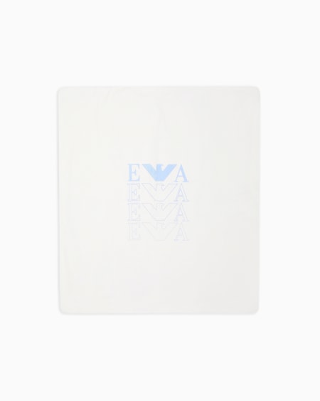 Armani Manta reversible con logotipo y estampado de águilas con efecto óptico