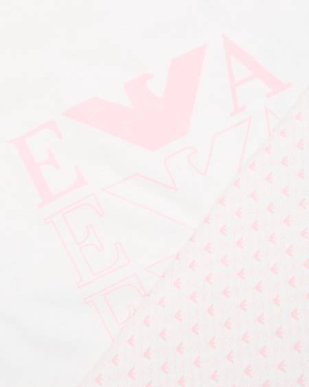 Armani Manta Reversible Con Logotipo Y Estampado De águilas Con Efecto óptico