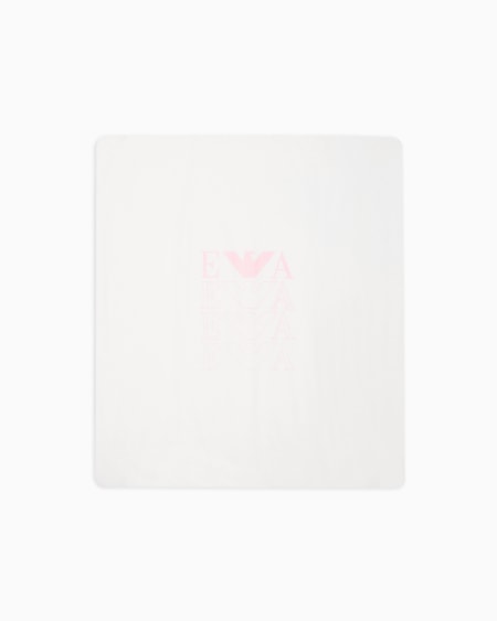 Armani Manta reversible con logotipo y estampado de águilas con efecto óptico