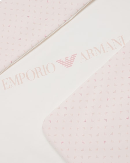 Armani Manta Reversible Con Logotipo Y Estampado De águilas Con Efecto óptico