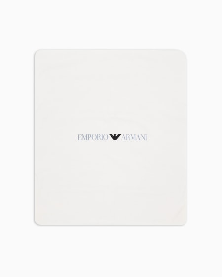 Armani Manta reversible con logotipo y estampado de águilas con efecto óptico