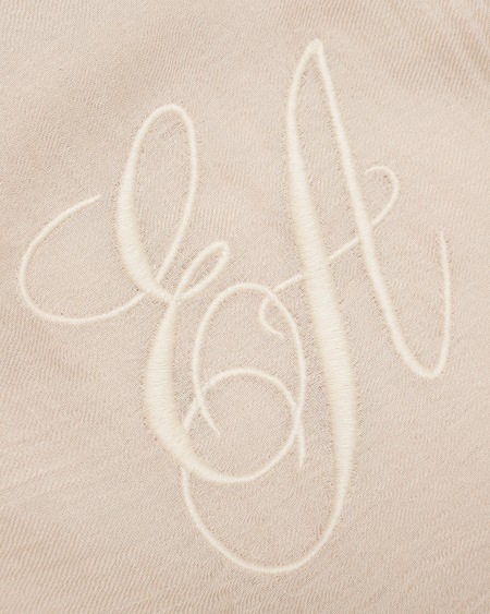 Armani Maxiestola De Modal Con Bordado De La Firma EA