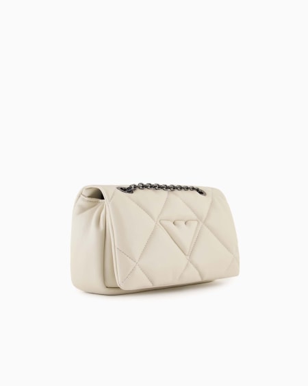 Armani Minibolso Bandolera Con Solapa Efecto Napa Acolchada
