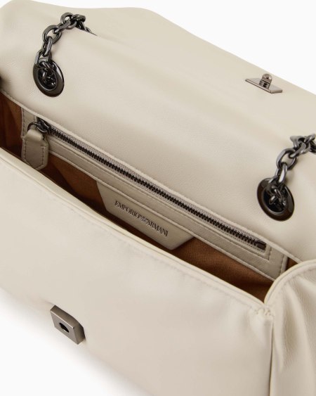 Armani Minibolso Bandolera Con Solapa Efecto Napa Acolchada