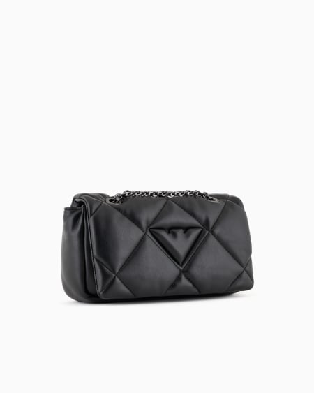 Armani Minibolso Bandolera Con Solapa Efecto Napa Acolchada