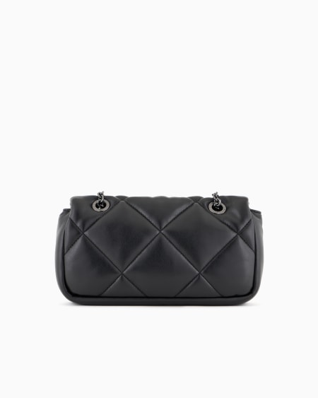 Armani Minibolso Bandolera Con Solapa Efecto Napa Acolchada