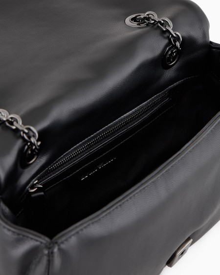 Armani Minibolso Bandolera Con Solapa Efecto Napa Acolchada