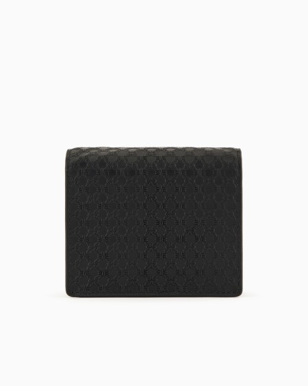 Armani Minibolso Bandolera De Piel Con Motivo Integral En Relieve