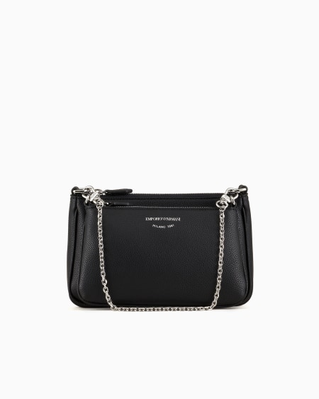 Armani Minibolso doble con bandolera y estampado de ciervo