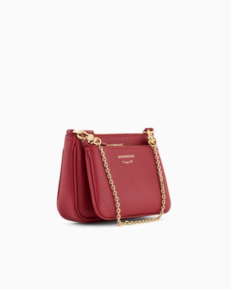 Armani Minibolso Doble Con Bandolera Y Estampado De Ciervo