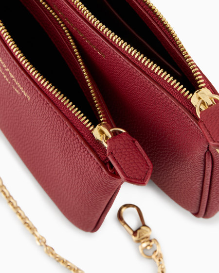 Armani Minibolso Doble Con Bandolera Y Estampado De Ciervo