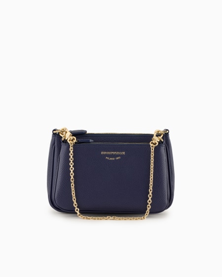 Armani Minibolso doble con bandolera y estampado de ciervo