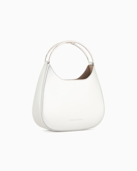 Armani Minibolso Hobo Efecto Charol Con Asa Joya De La Cápsula Moon