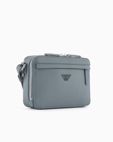 Armani Minifunda Para Cámara De Piel Saffiano Regenerada Con Placa De águila ASV