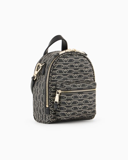 Armani Minimochila Bandolera Con Estampado Integral De Monograma