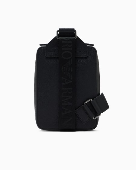 Armani Minimochila De Un Solo Tirante En Piel Abatanada