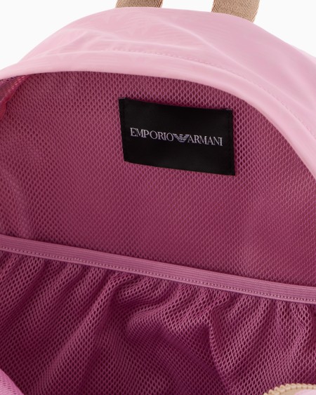 Armani Mochila De Nailon Con Motivo Integral De águila