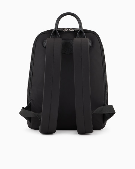 Armani Mochila De Nailon Reciclado Con Placa De águila ASV