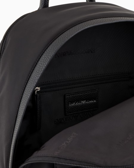 Armani Mochila De Nailon Reciclado Con Placa De águila ASV