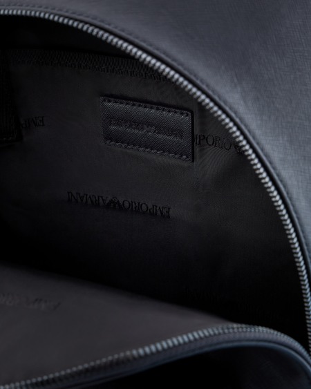 Armani Mochila De Piel Saffiano Regenerada Y Nailon Reciclado ASV