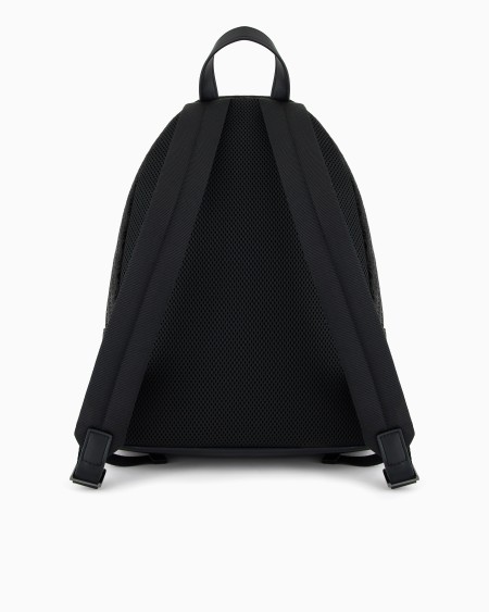 Armani Mochila De Tejido Jacquard Con Inscripción Integral