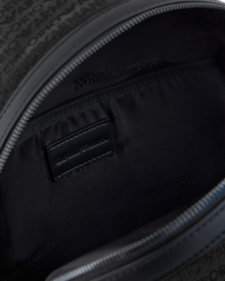 Armani Mochila De Tejido Jacquard Con Inscripción Integral
