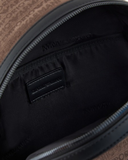 Armani Mochila De Tejido Jacquard Con Inscripción Integral