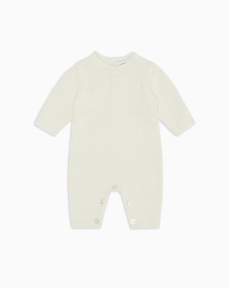 Armani Mono de punto con logotipo en intarsia y motivo Tendresse