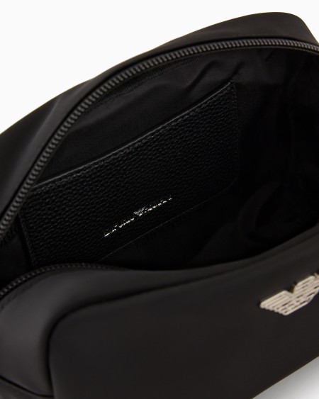 Armani Neceser De Nailon Reciclado Con Placa De águila ASV
