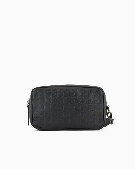 Armani Neceser De Piel Con Motivo Integral De águila En Relieve