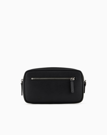 Armani Neceser De Piel Saffiano Regenerada Con Placa De águila ASV